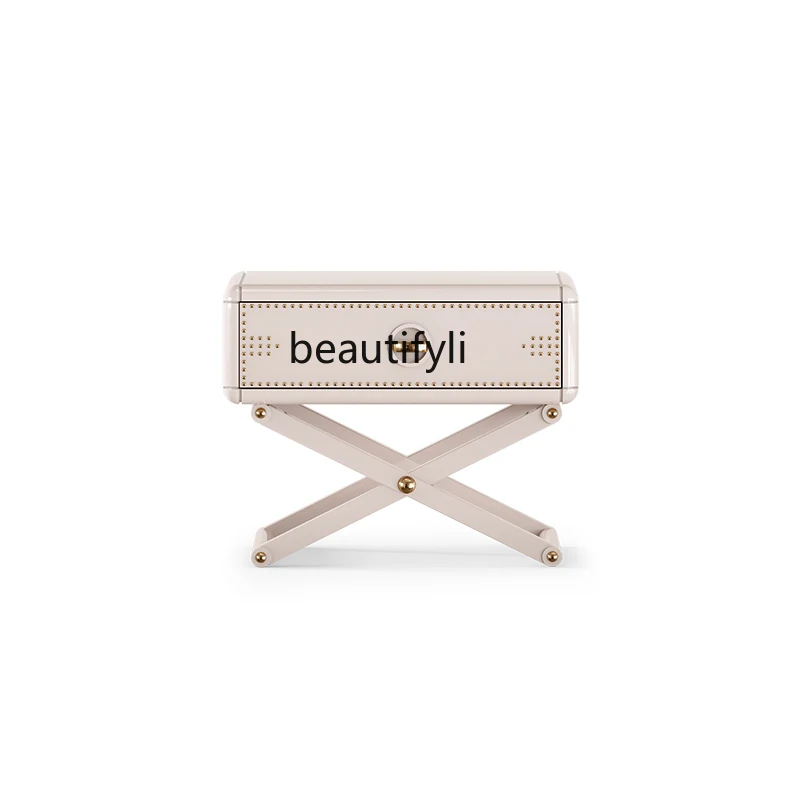 

Nordic Light Luxury and Simplicity Bedside Table Bedroom Storage Curio Cabinet Model Room Club Landscape Cabinet Furniture
