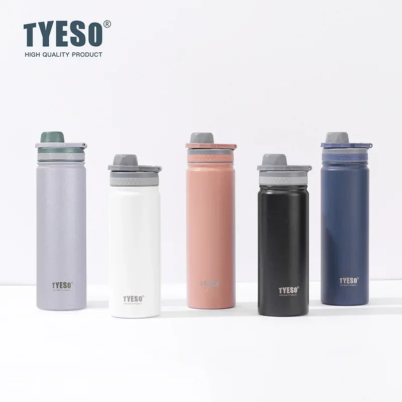 Tyeso Thermos Bottle 530/750ML Stainless Steel Flask Travel Bottle Insulated Hot Cold Water Sport Thermal Cup Mug Vacuum Cup water bottle,thermal mug,stainless steel thermos bottle,thermal water bottle,stainless steel water bottle,stainless steel cup,stainless steel thermos cup,stainless steel thermal container