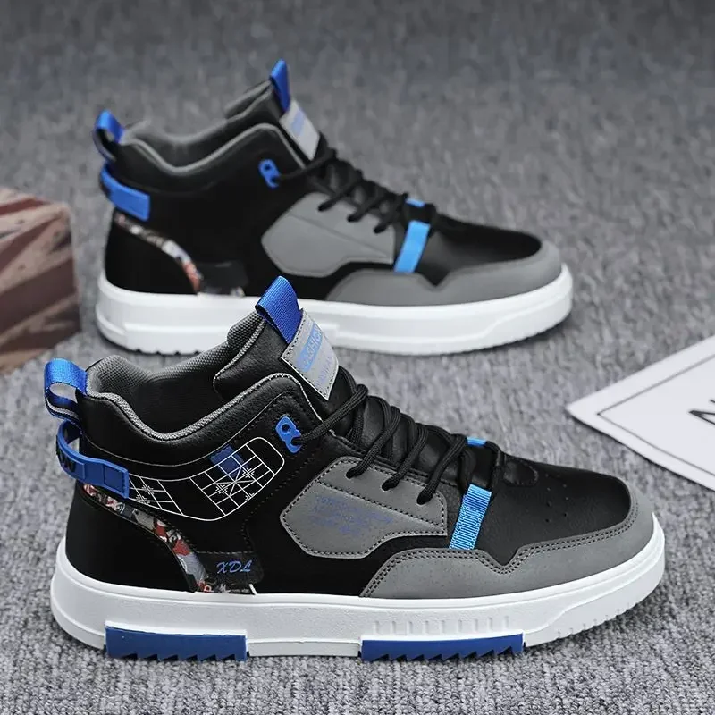 Men's shoes low-top  summer Korean style student canvas sports and casual white sneakers thick sole versatile trendy shoe 4