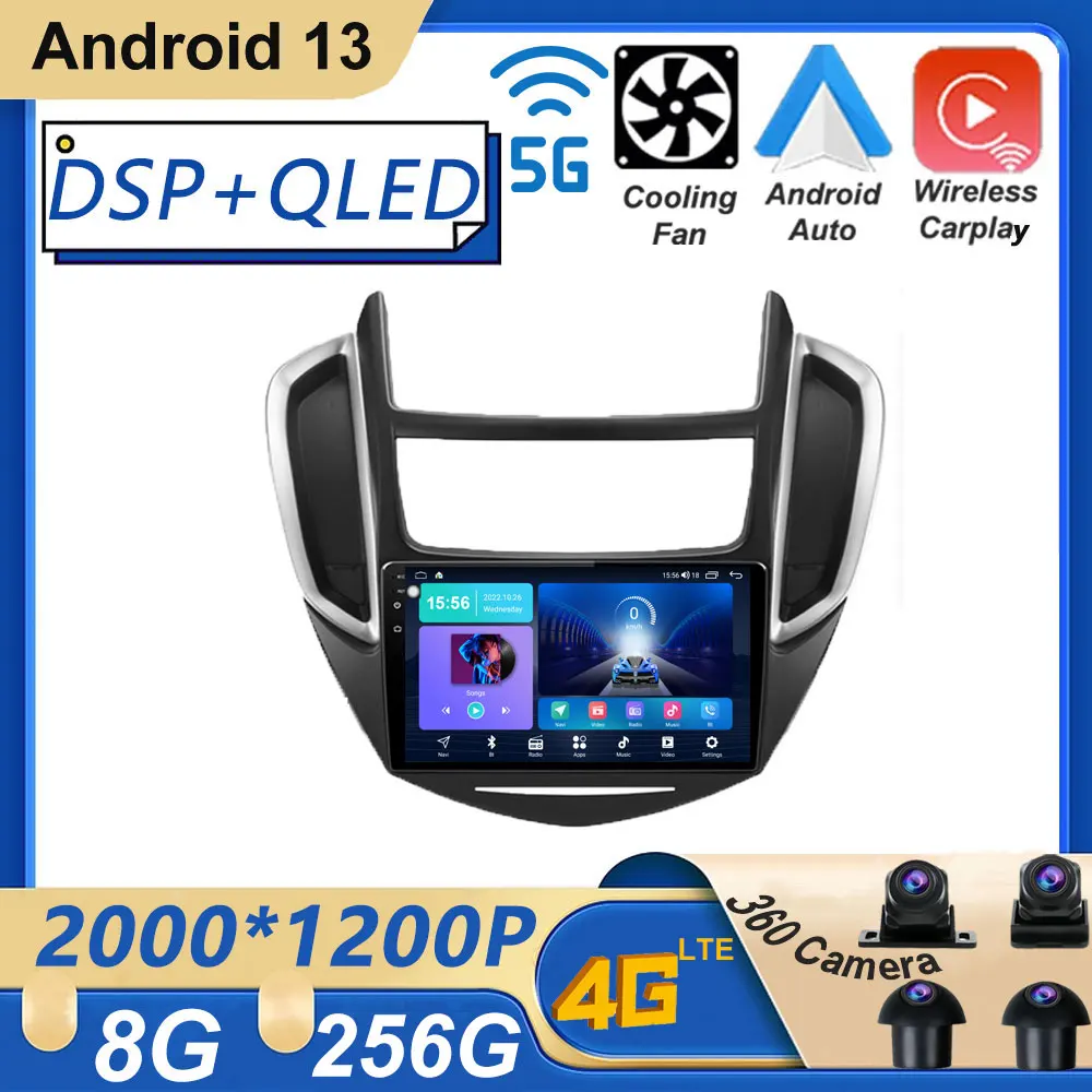 

Android 13 Car Radio Stereo For Chevrolet Tracker 3 2013 - 2017 Car Screen 9 Inch GPS Navigation Multimedia Video