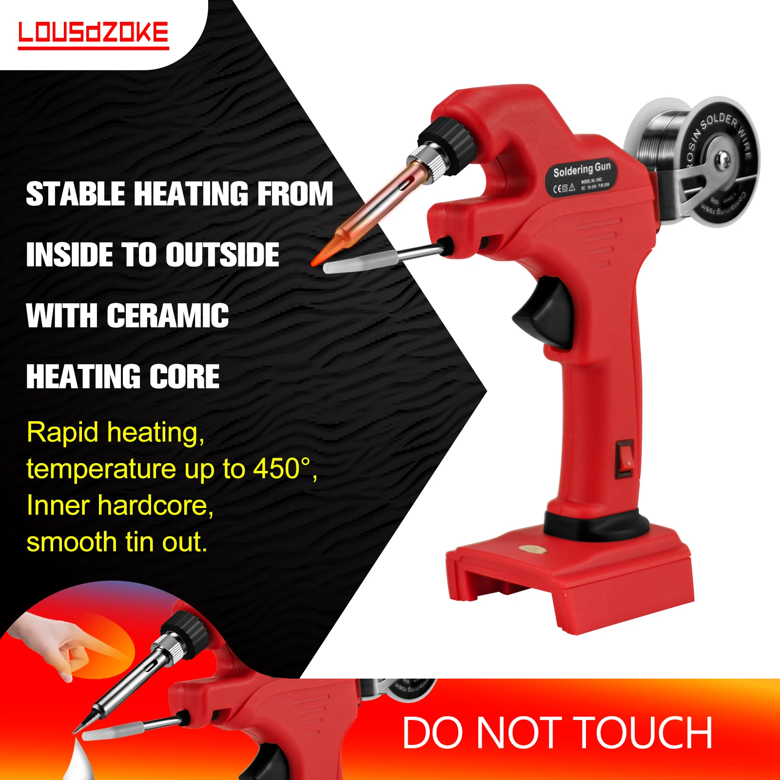Cordless Electric Soldering Iron Kit with Ceramic Heater for Milwaukee 18V/20V  Max Li-ion Battery Soldering Gun Power Tool - AliExpress
