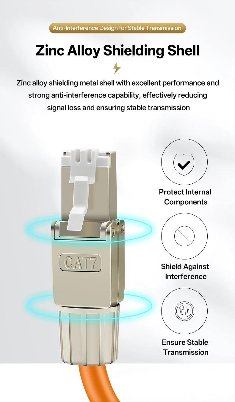 � BYXGD Industrielles Ethernet-Kabel Cat7 10GBase-T S/FTP-Abschirmung Sauerstofffreies Kupfer PoE++ Flexibel & Langlebig für Fabrikdatenübertragung – Detail 8