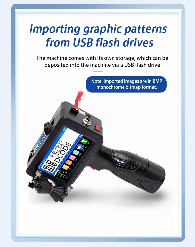 1760PLUS-2 12.7MM Thermal Inkjet Printer for Pipe Cable Portable Text QR Barcode
