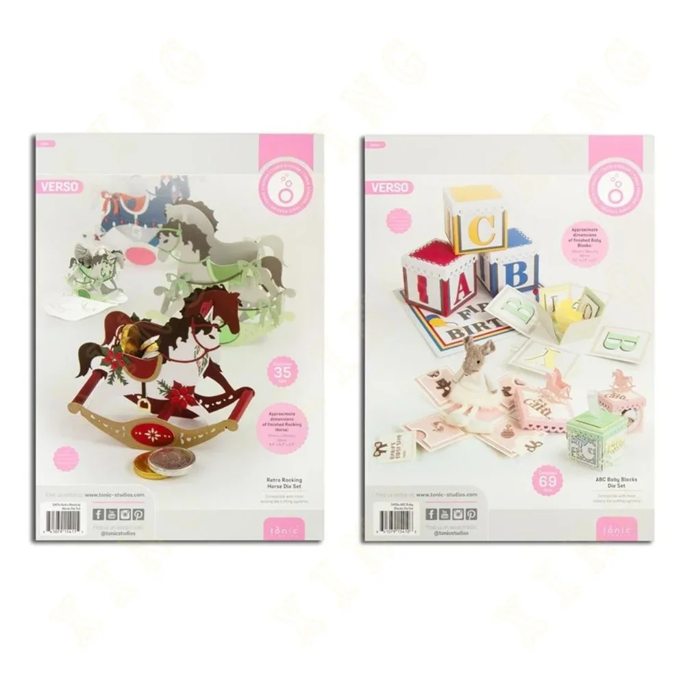 

Metal Craft Cutting Dies DIY Scrapbook Paper Diary Decoration Card Handmade Embossing New 2023 Hot Retro Rocking Horse Die Set