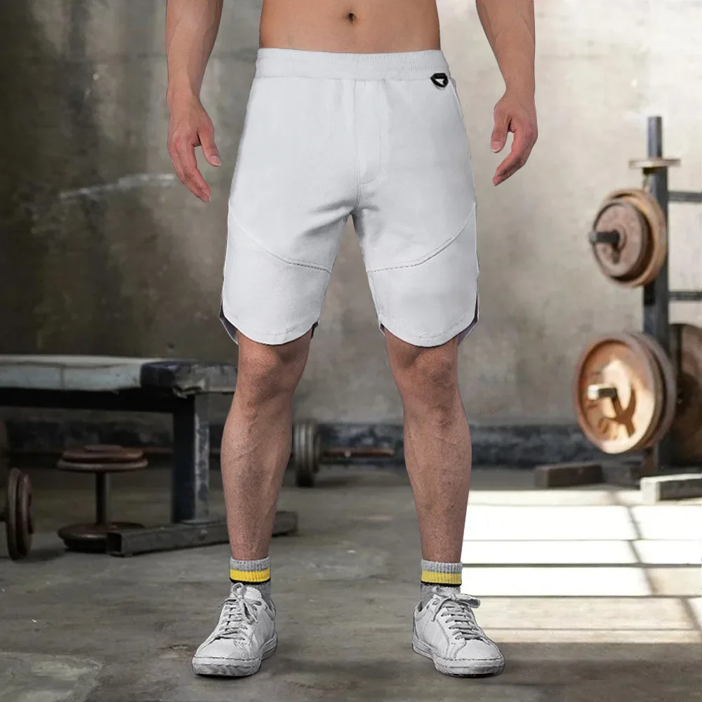 Men's Loose Fit Muscle Fitness Pants Running Training Breathable Casual Shorts Five Inches Cross-Border New Popular