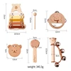 Kids Wooden Montessori Toys Musical Instruments Rattle Bell Drum Xylophone Percussion for Baby Early Educational Instruments Toy 6
