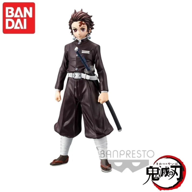 Original Bandai Anime Character Collectible Figure - Agatsuma Zenitsu, Tokitou Muichirou, Kamado Tanjiro, and Kanroji Mitsuri