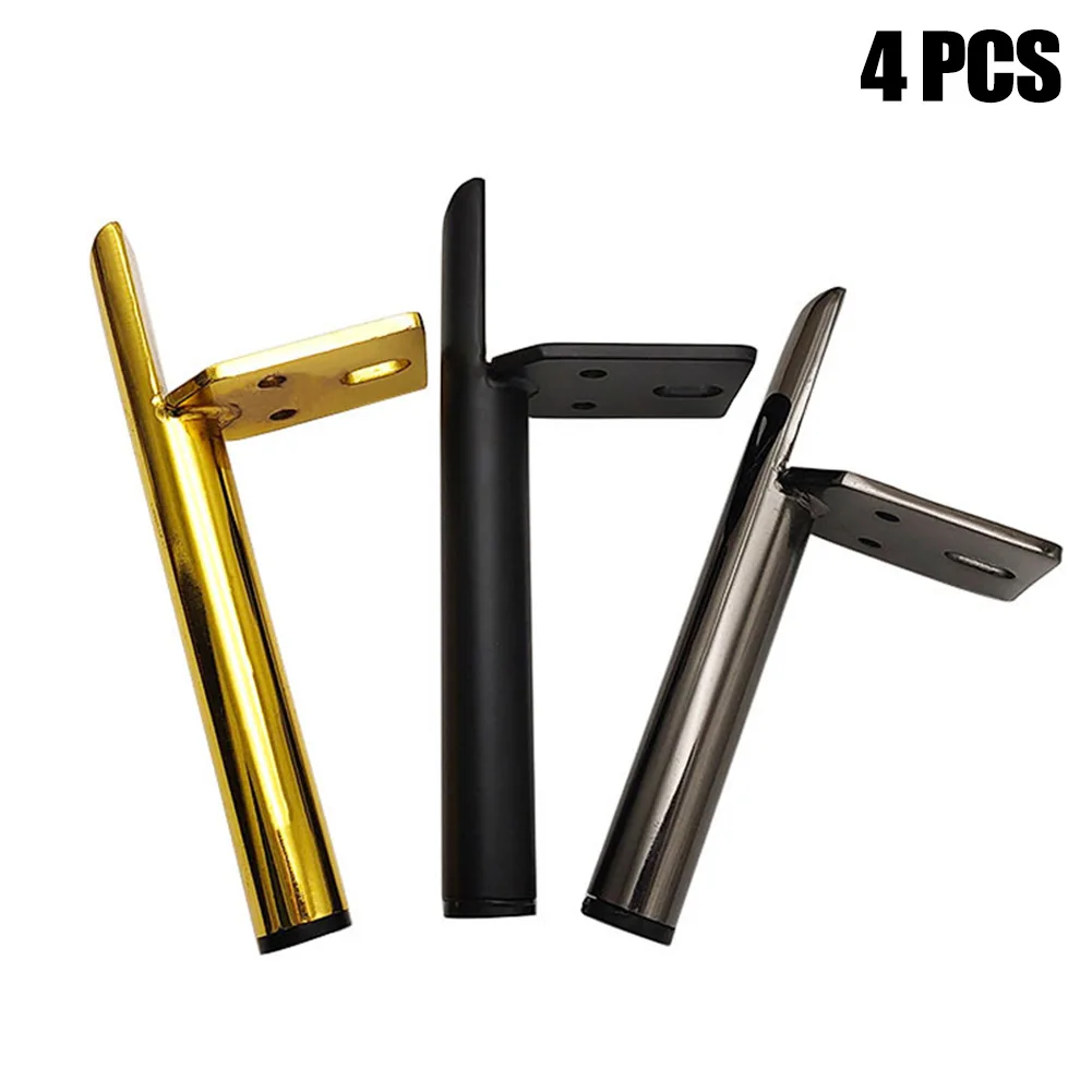 

4PCS 13/15/18CM Iron Furniture Legs Hardware For Furniture Cabinet Sideboard Buffet Table Bed Footstool Replacement-Accessories