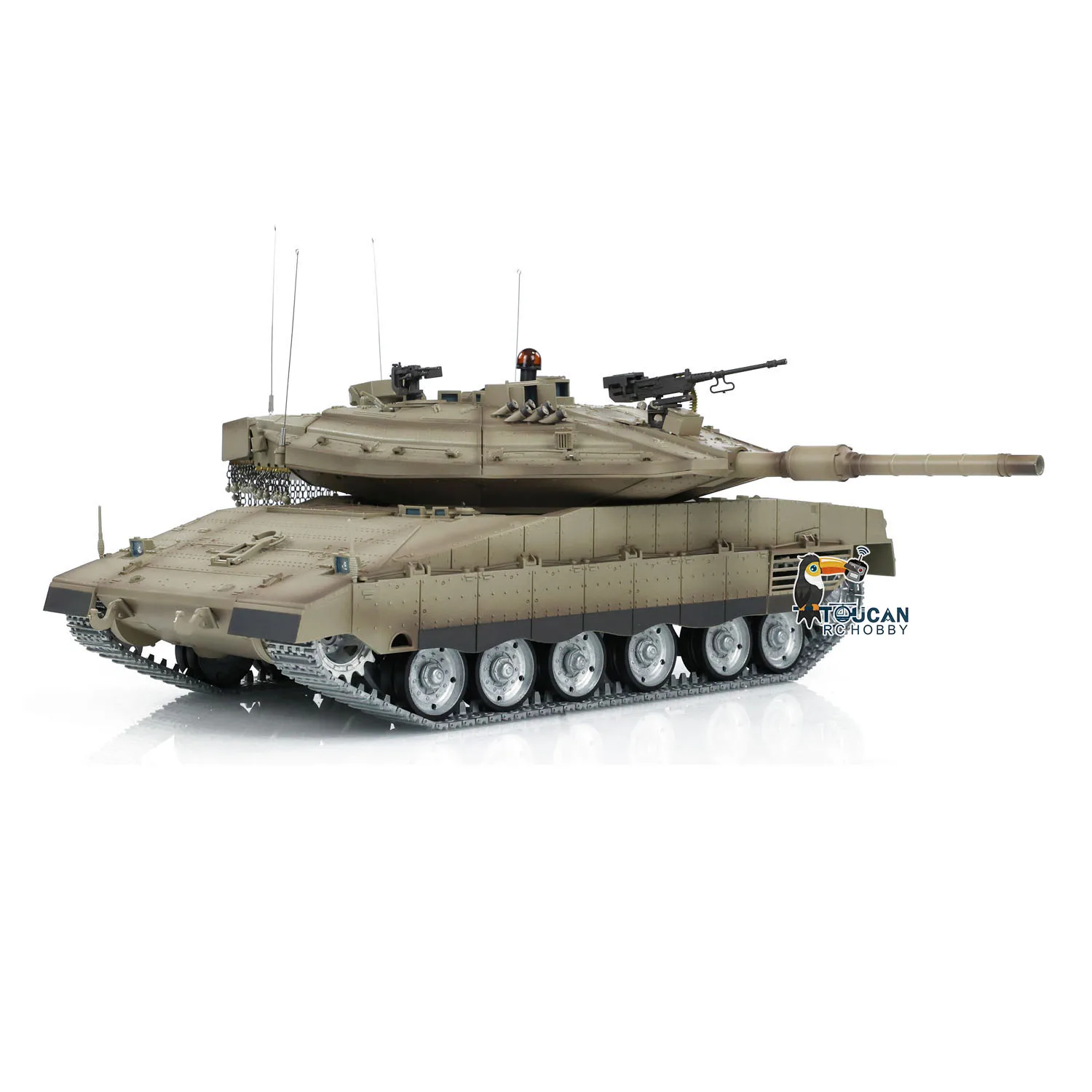 Heng Long 1/16 Remote Control Tank IDF Merkava MK IV Professional Edition Pro Ver Metal Wheels Barrel Recoil Remote Control Car 3