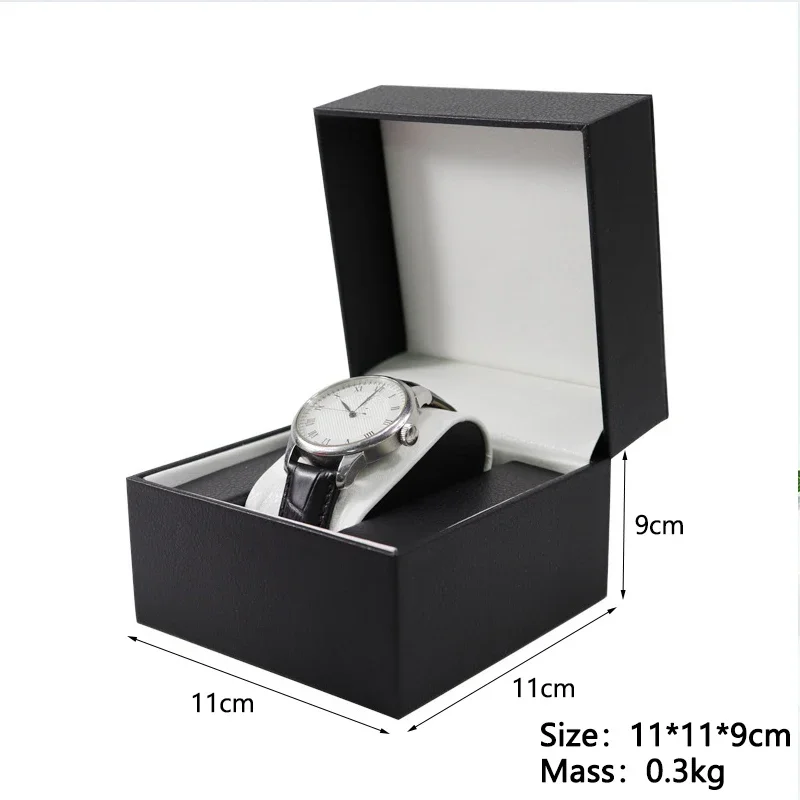 watch storage box Free Text Watch Case Gift Packaging Special Car Line Flip PU Leather Storage Display Brand Organizador