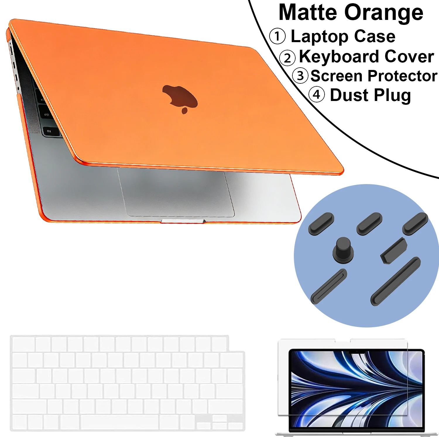 Sleek Matte Laptop Case for 13.6-inch MacBook Air – Premium Protection Cover