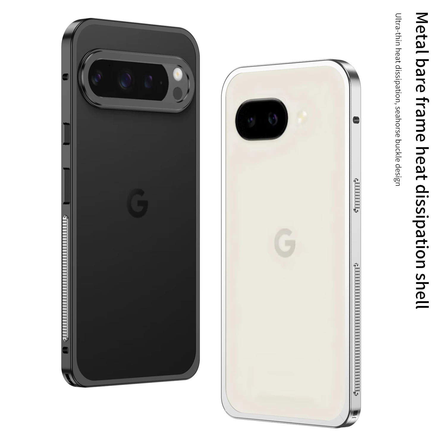 Luxury Metal Frame Phone Case with Shockproof Bumper