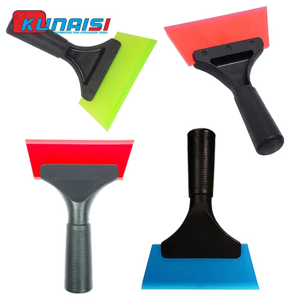 1PCS Automotive Window Film Scraper Vinyl Packaging Kit for Wallpaper and Film Scraping Glass Cleaning Silicone Scraper KUNAISI car film scraper car vinyl scraper silicone scraper automotive film tools car wrapping tools car cleaning kit window scraper window scraper tool