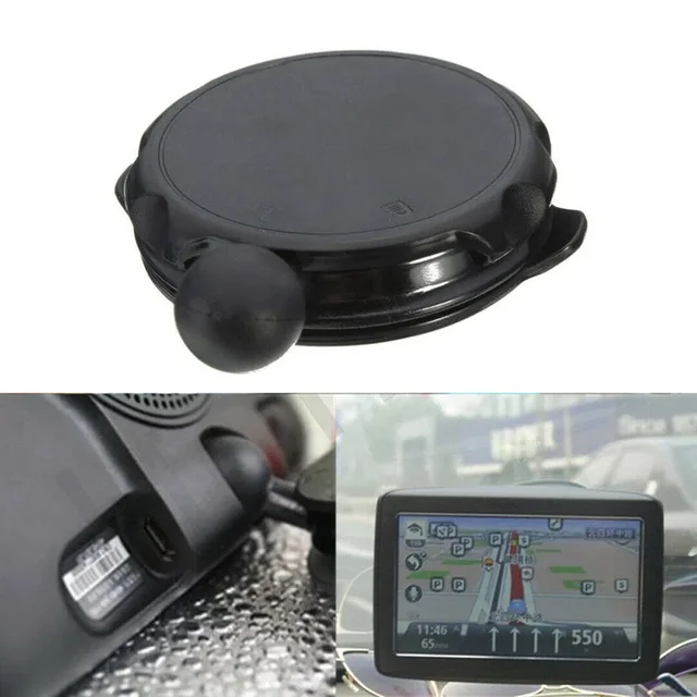 1pc Car Mount GPS Holder Windscreen Suction Cup For TomTom For Via For GO Live For Start PC TPU Black Automobile Accessories 2