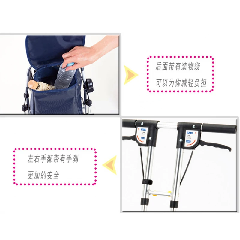 Elderly scooters with foldable seats, shopping carts for groceries, and elderly assistance sitting and portable storage 5