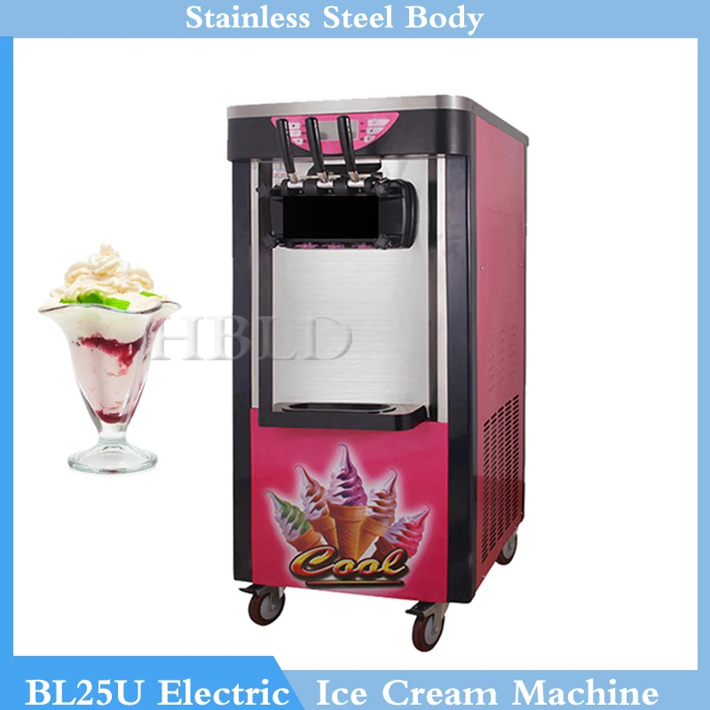 

Hot Selling 3 Nozzles In 2023, Natural Soft Ice Cream Machine, Automatic Service Machine, Strawberry Sundae Machine