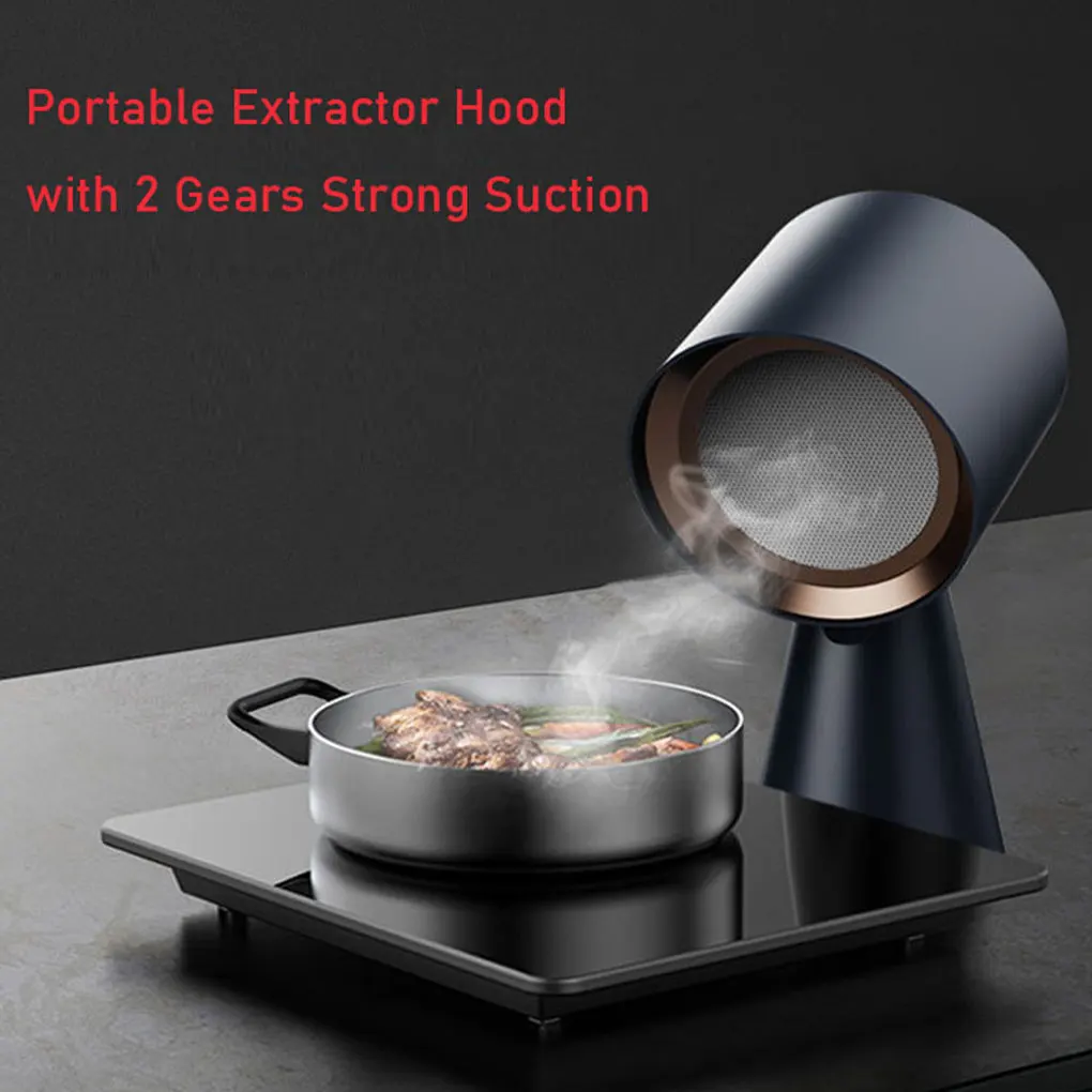Mini Desktop Cooker Hood Indoor Portable Movable Barbecue Hot Pot Oil Fume Decomposition Purifier Low Noise Strong Suction 1