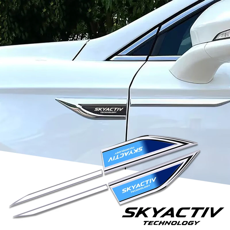 2Pcs Car Accessory Side Doors Blade Car Stickers For Mazda Skyactive 2 3 5 6 8 Cx3 Cx4 Cx5 Cx7 Cx8 Cx9 Cx30 Mx5 Rx8