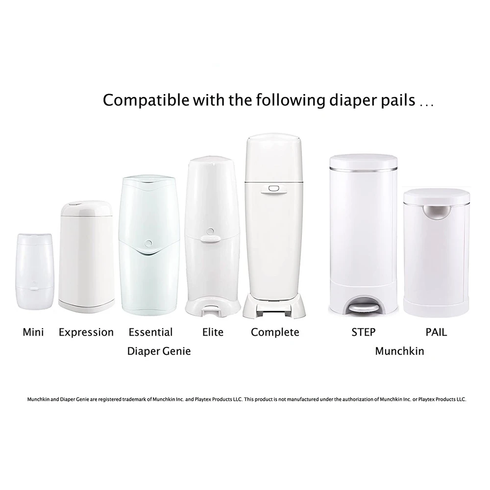 Diaper Refill Bags For Twist Click For Dekor Classic Diaper Aenie Minchkin Angelcare Bucket Garbage Replacement Bag Bady