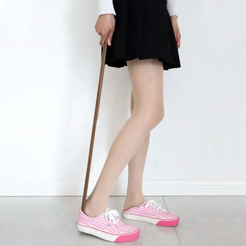 순수 원목 구두주걱 호두나무 긴 손잡이 가정용 블랙 월넛 구두주걱 연장 손잡이 부츠잭 나무 재질