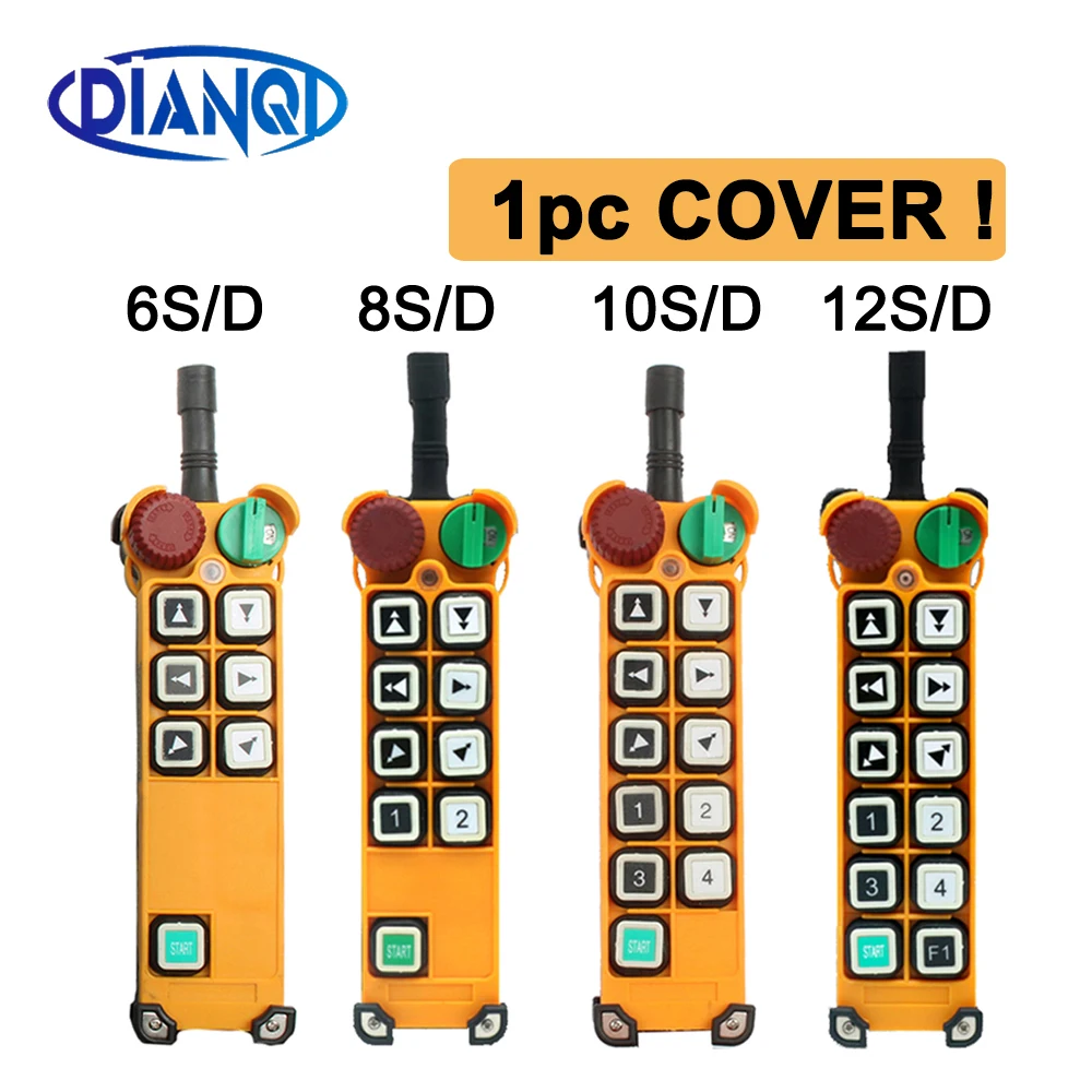 Coque de protection pour télécommande F24-6S/8S/10S/12S-D en ivoire, vue de face avec détails des découpes.