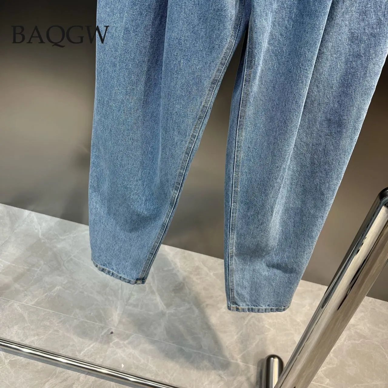 Streetwear Jeans Two Piece Set Women\'s Sexy Sleeveless Lace-up Backless Crop Top and High Waist Denim Pants Slim Summer Outfits