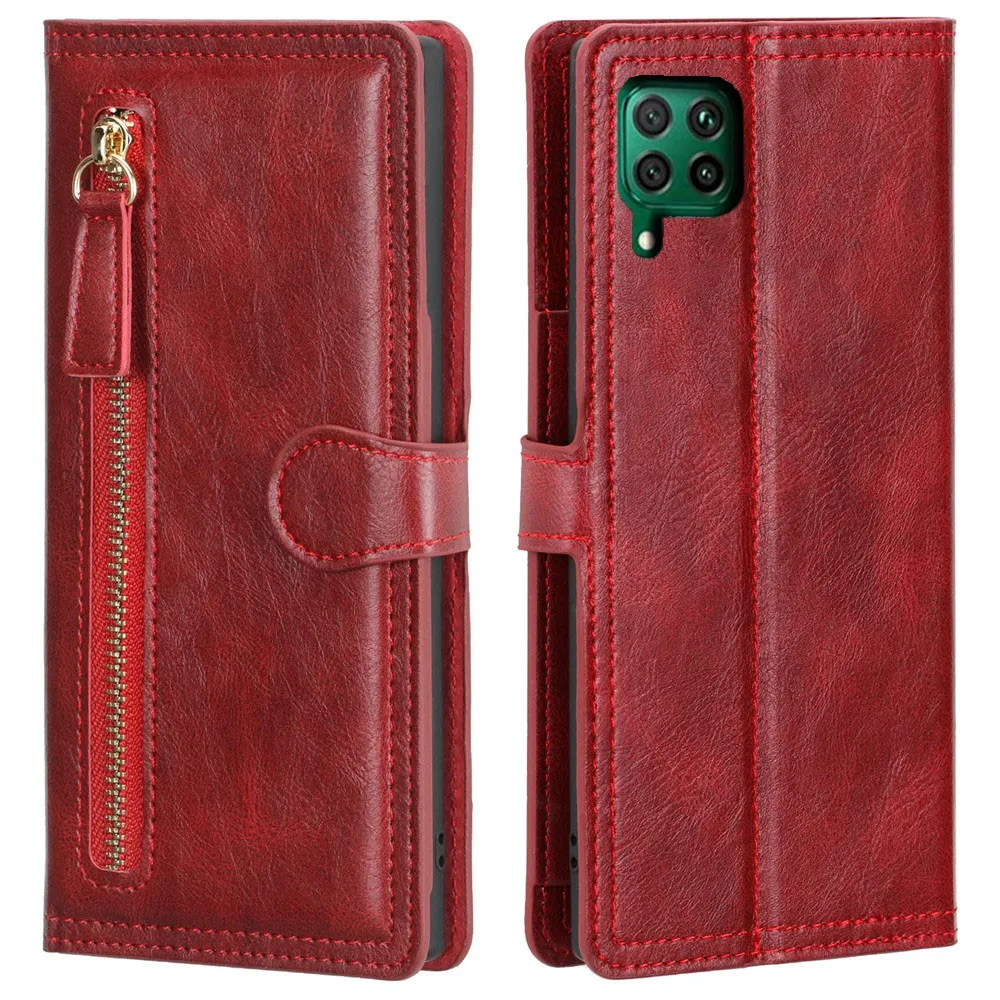 Luxury Leather Wallet Case with Card Slots and Flip Cover