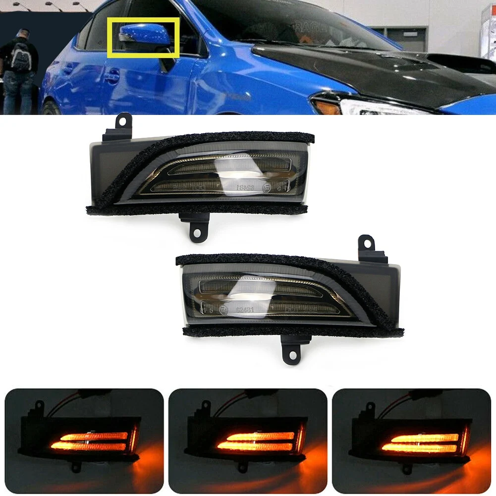 

Smoked Lens Sequential LED Dynamic Side Mirror Turn Signal Light for Subaru Crosstrek Forester Impreza Legacy WRX 12-21
