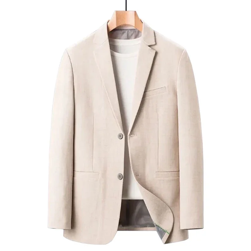 Mens Blazer BROWON Spring Brand Young Men Blazers Jacket Solid Color Blazer for Male Casual Office Clothes Mans