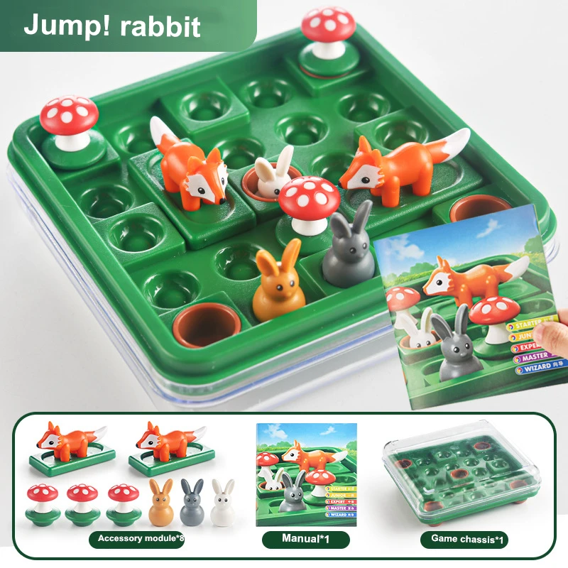 SmartGames Jump In Travel Puzzle Board Game for Kids and Adults Ages 7+ Jumping Jack Challenge Fun for Family and Friends 5