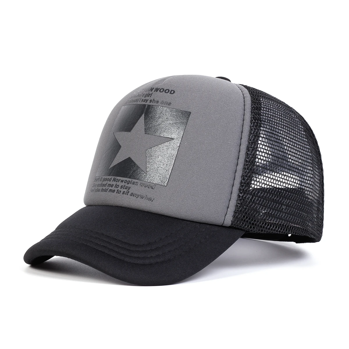 Children Five Pointed Star Print Baseball Net Caps Spring Summer Outdoor Adjustable Casual For Boy Girl Travel Sunscreen
