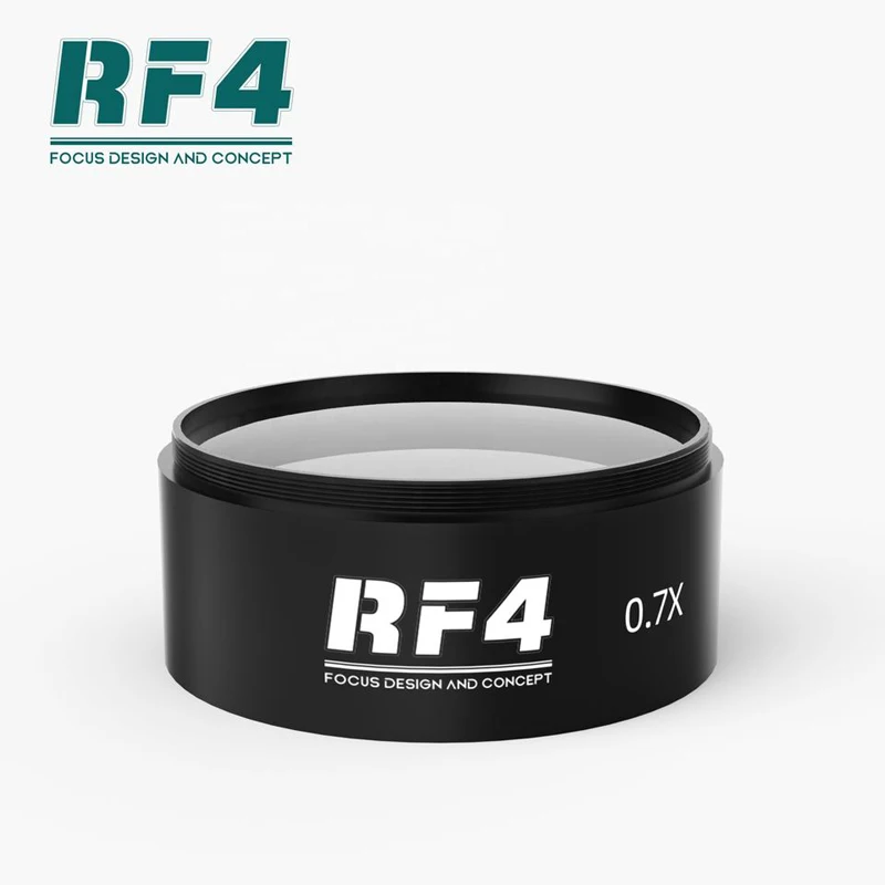 Microscope Objective Lens RF4 WD165 0.48X 0.5X 0.7X Auxiliary Microscope Objects Lens for Trinocular Stereo Zoom Barlow Camera Glass Lens