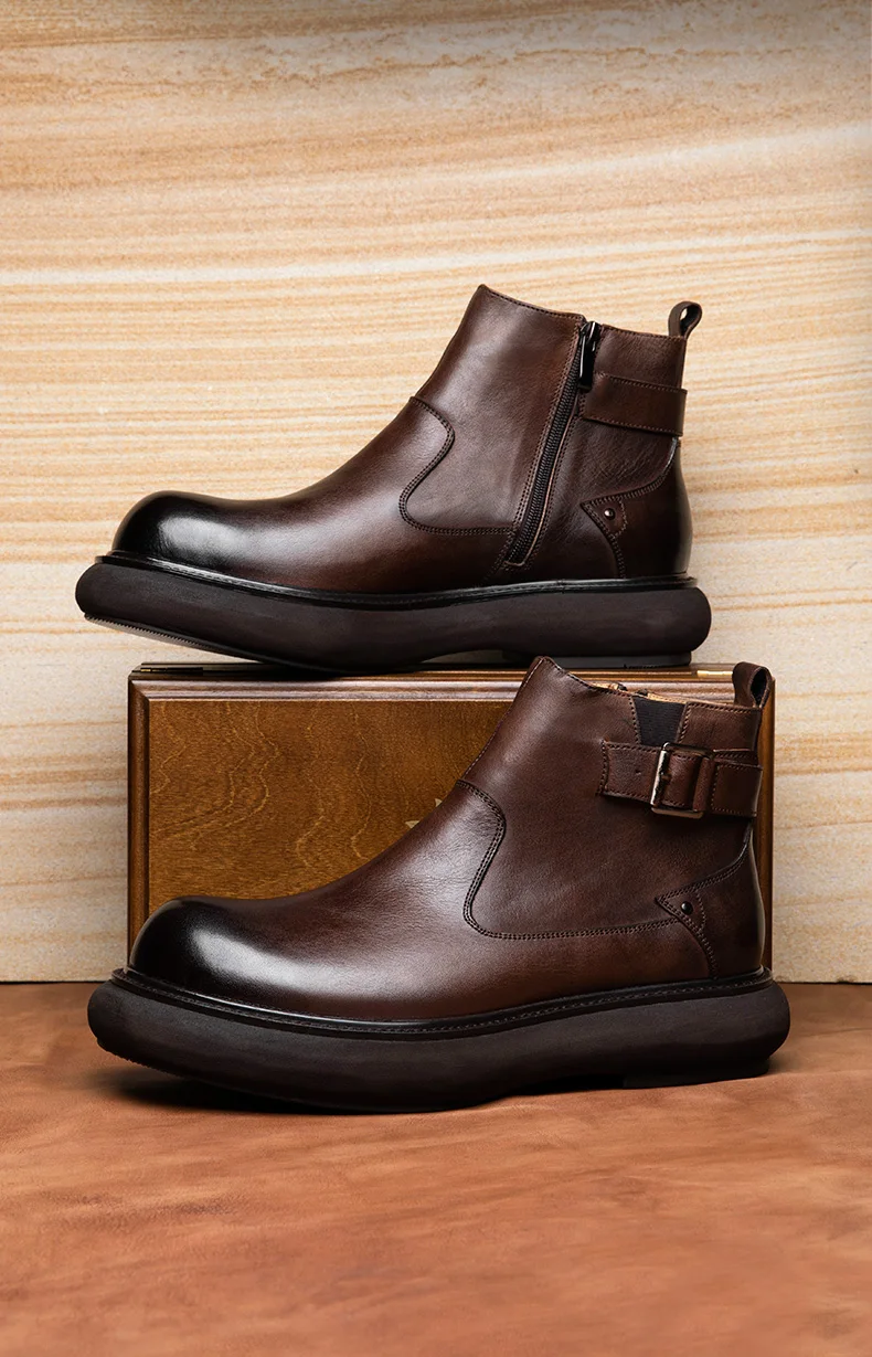 British Height Increasing Chelsea Boots