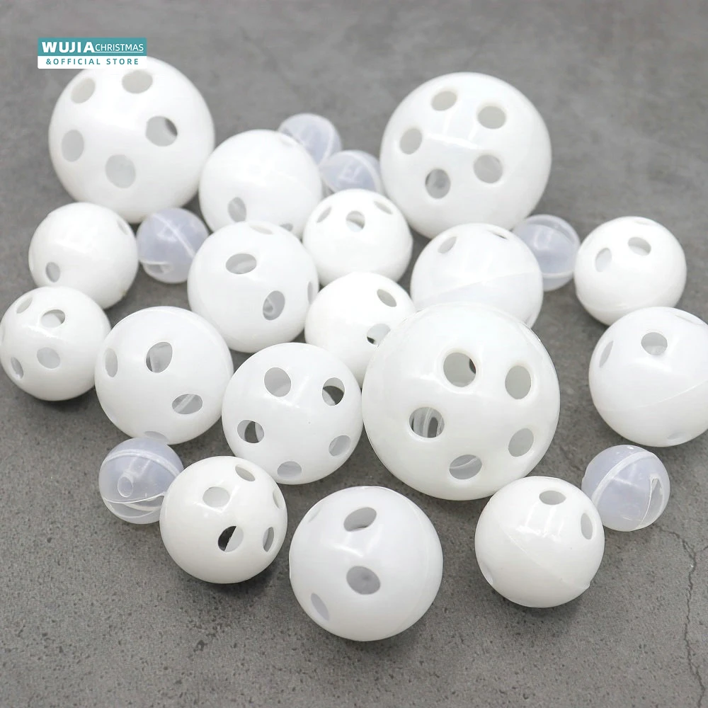 30/50/100pcs Plastic Rattle Bell Balls Squeaker Baby Toys DIY Rattle Beads Noise Maker Repair Fix Dog Plush Doll Babies Supplies 5