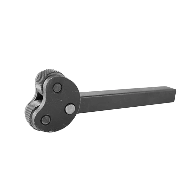 Double End Straight Linear Knurling Tool Knurling Tool Double Wheel Black Knives for Mini Lathe Black knurling tool set