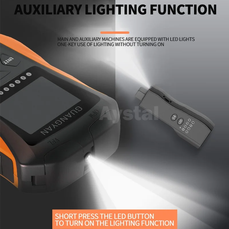 6 in 1 Optical Fiber Power Meter High Precision Rechargeable OPM G8 Visual Fault Locator Network Cable Test Line Finder VFL