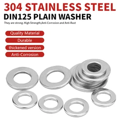 Premium 304 Stainless Steel Flat Plain Washers - M10X20X2 20pcs