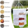Multifunctional Portable Foldable Muti-layer Hanging Drying Net for Dry Goods Vegetable Fruit Herbs Clothing Non-toxic Polyester 5