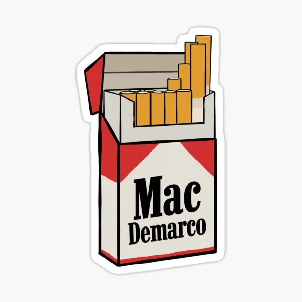 

Mac Demarco 5PCS Stickers for Art Home Water Bottles Print Background Window Stickers Laptop Cartoon Wall Decor Bumper Cute