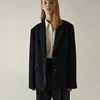 B-TOTO Women's Wool Suit Fall And Winter Daily Simple Versatile Two-button Temperament Suit Jacket 2023 New 3