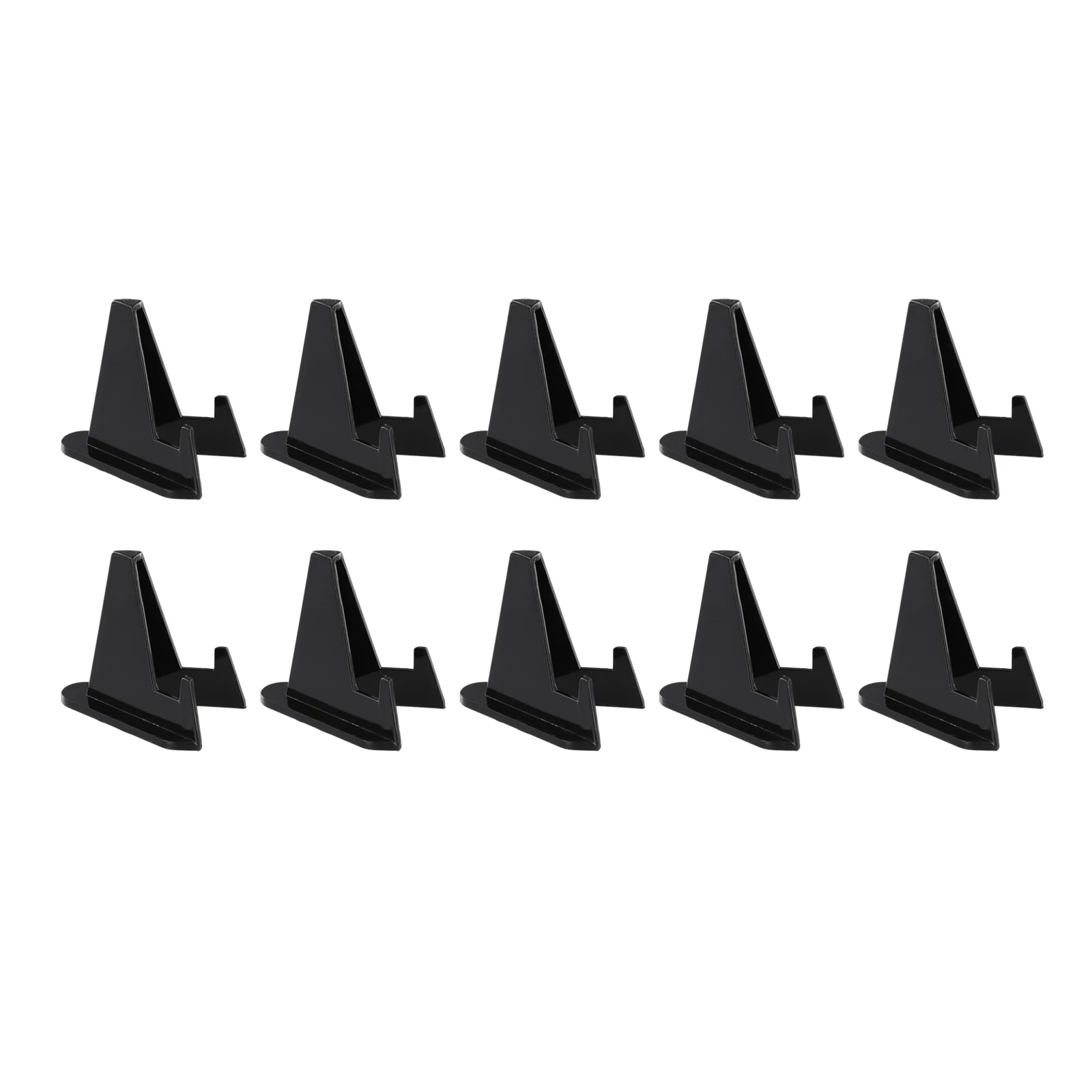 

10PCS Black Acrylic Versatile Triangle Display Stand Commemorative Coin Display Stands Plate Storage Rack Home Supplies Decor