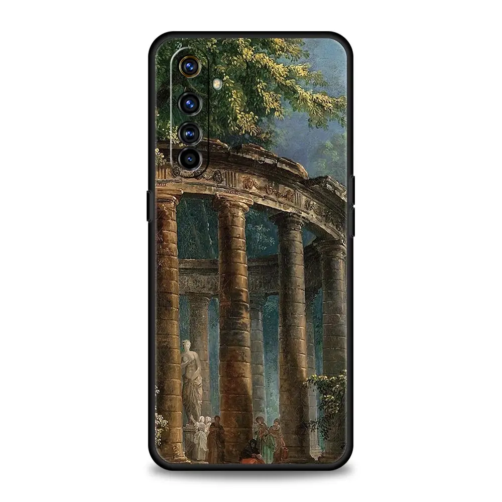 Renaissance Art Painting Phone Case - Elegant Black Cover