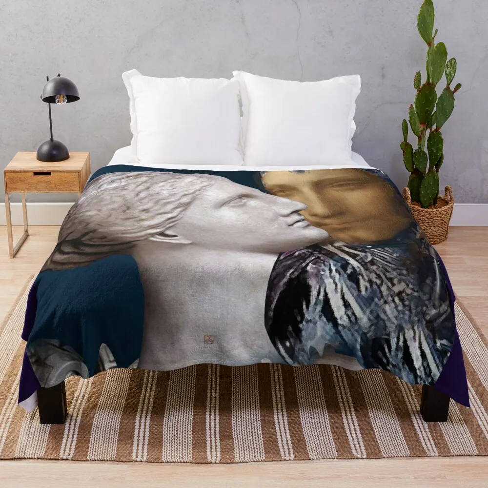 

Venus Goddess and The Jesus Robot God (original graphic Alice CCI) Throw Blanket Winter bed blankets Furry Blanket Sofa Blankets