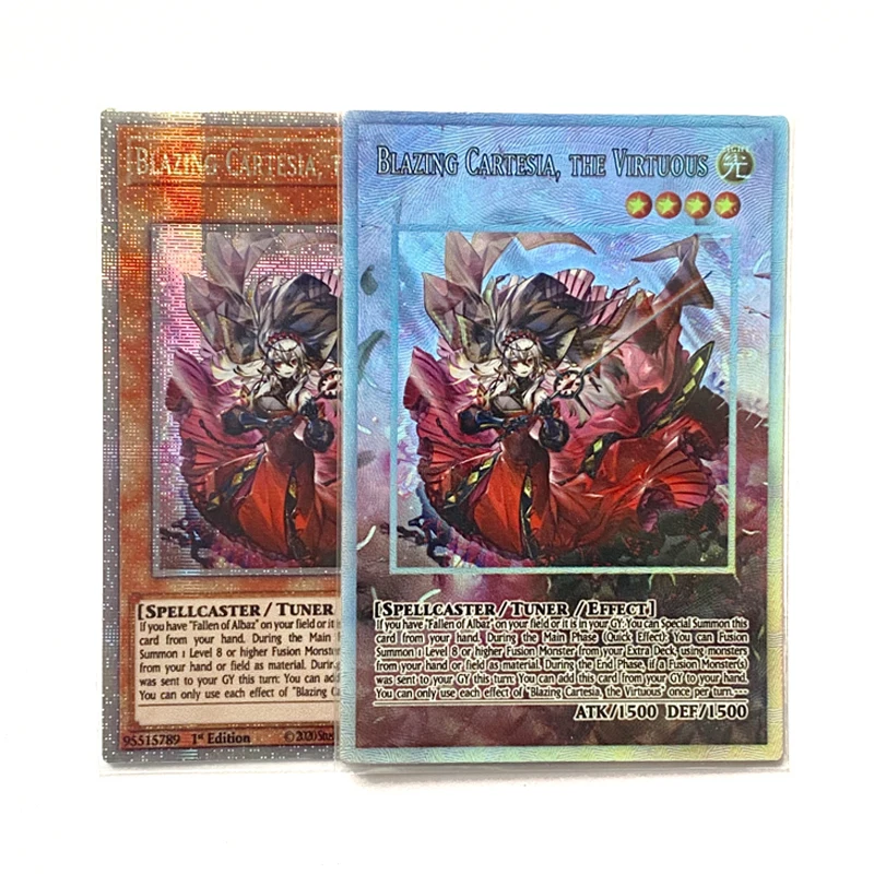 Orica Yugioh Schede Proxy Fai Da Te Blazing Cartesia The Virtuous Fallen Of Albaz Non Originale
