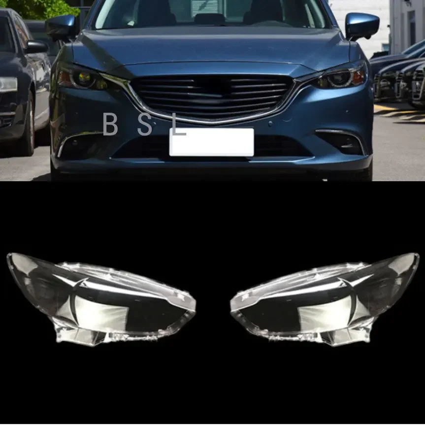 

For Mazda 6 Atenza 2017-2019 Car Replacement Headlight Cover Transparent Lampshade Lamp Case Head Light Glass Lens Shell