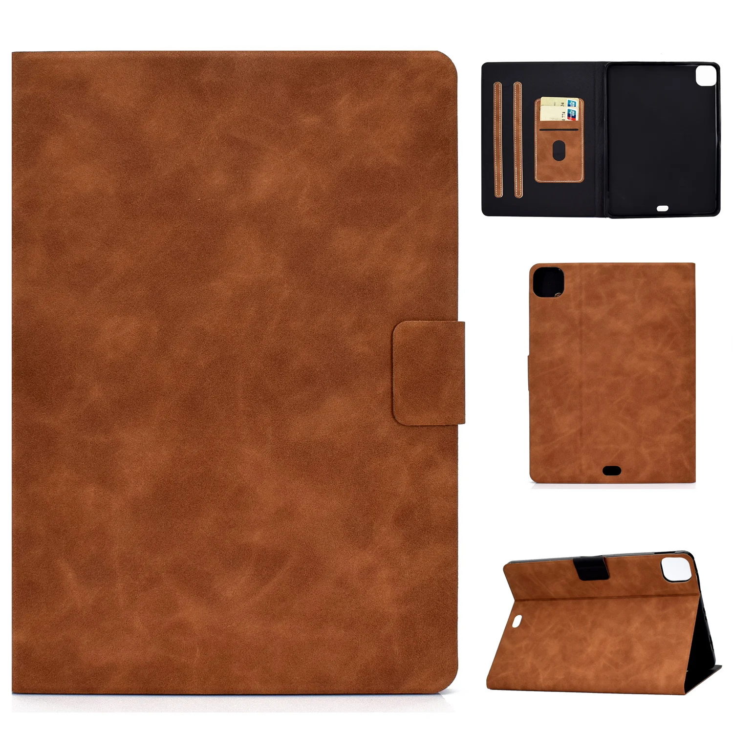 Premium Multi-Fit Leather Tablet Wallet Case