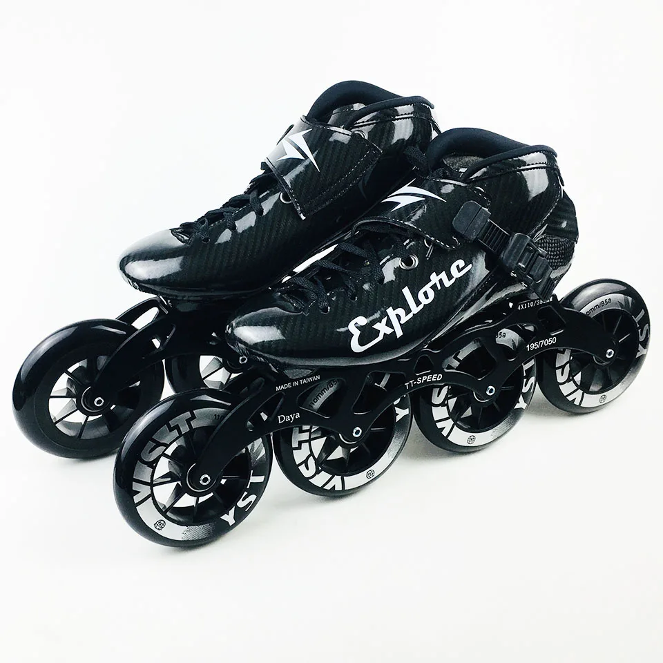 CarbonFiberSpeedInlineRollerSkates4100110mmAdvanced