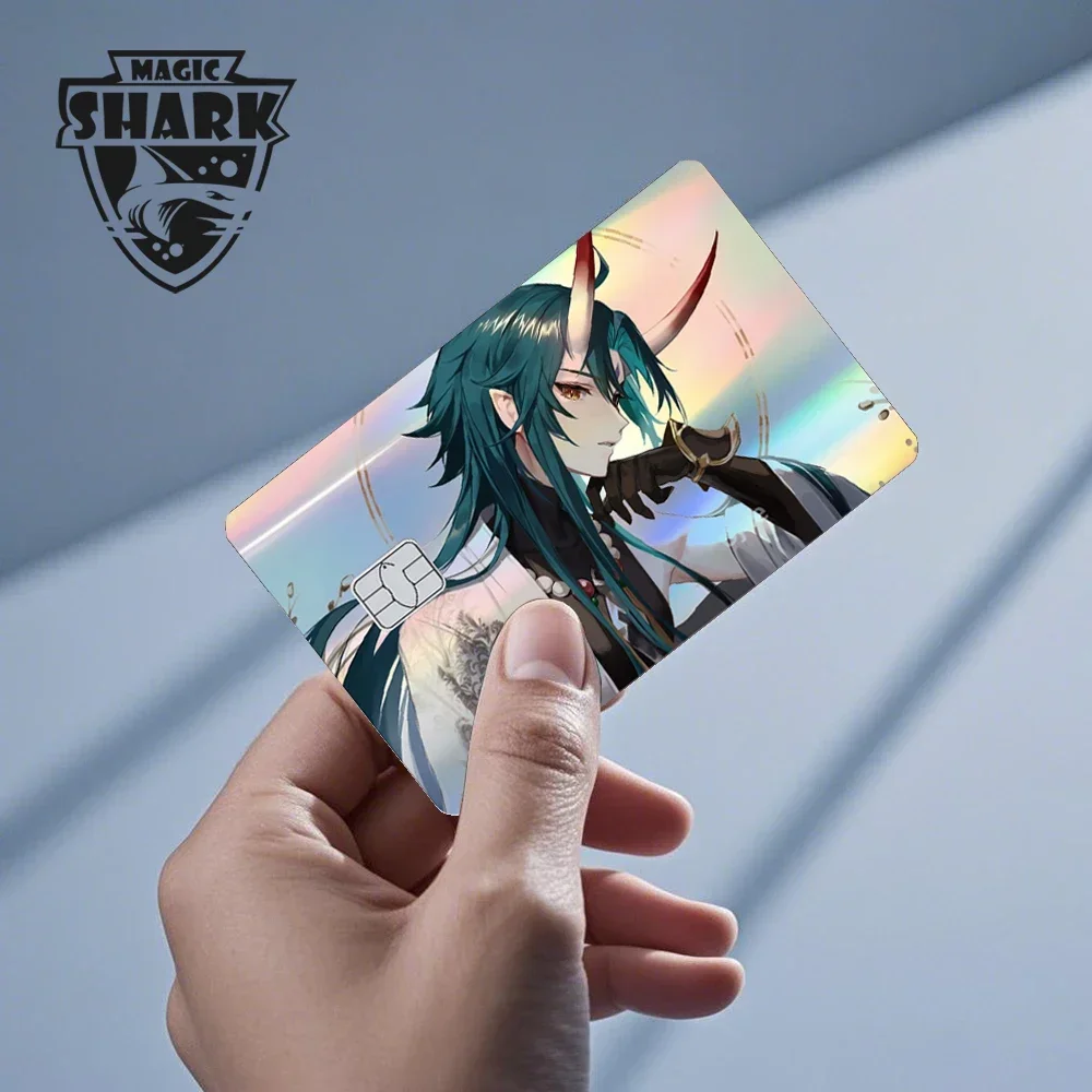 2025 New Cute Holographic Mouse Cat No Fade Laser Reflective Front Skin Cover Skin Sticker for Credit Card Debit Bank Card