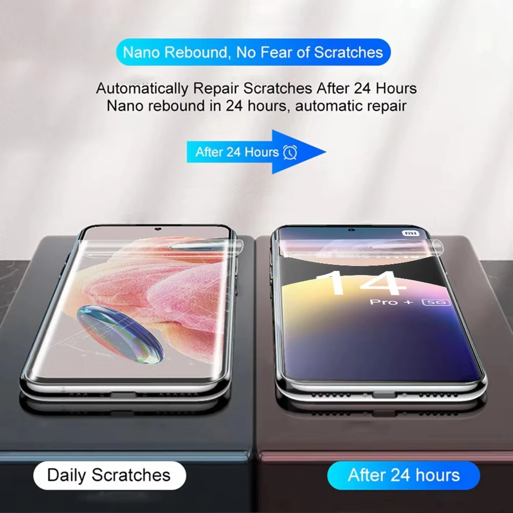 4-Pack Hydrogel Soft Screen Protector HD Film