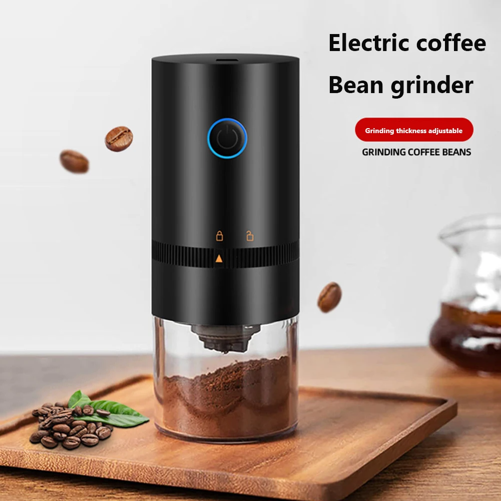 Electric Coffee Grinder Automatic Coffee Beans Mill Portable Espresso